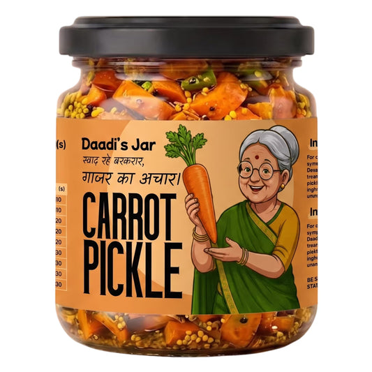 Carrot Pickle 350g | Daadi's Jar Homestyle Gajar Achar