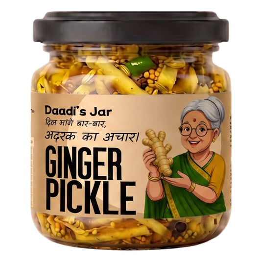 Ginger Pickle 350g | Daadi's Jar Spicy Adrak Achar