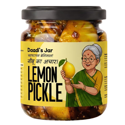 Lemon Pickle 350g | Daadi's Jar Tangy Nimbu Achar